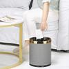 TATSEN Large Stainless Steel Trash Can Living Room Bathroom Kitchen Trash Can Creative Trash Can view 4