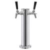 RGWYGCG Stainless Steel Beer Tower,Kegerator Tower,Beer Tower,Single Tap Draft Beer Kegerator Tower,Stainless Steel Double Faucet Draft Beer Tower for Home Brewing,Double Faucet Not Assembled view 1