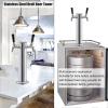 RGWYGCG Stainless Steel Beer Tower,Kegerator Tower,Beer Tower,Single Tap Draft Beer Kegerator Tower,Stainless Steel Double Faucet Draft Beer Tower for Home Brewing,Double Faucet Not Assembled view 3