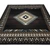YHSF South Western Area Rug for Living Room, Bedroom, Kitchen & More - Easy to Clean, Soft & Durable Native American Tribal Rug - Stain-Proof, Non-Slip Runner for Home Decor - Chocolate Brown, 5' x 7' view 3