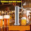 RGWYGCG Kegerator Tower,Stainless Steel Beer Tower,Beer Tower,Single Tap Draft Beer Kegerator Tower,Stainless Steel Single Faucet Draft Beer Tower for Home Brewing view 2