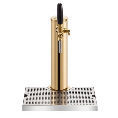 RGWYGCG Stainless Steel Beer Tower,Kegerator Tower,Beer Tower,Single Tap Draft Beer Kegerator Tower,Stainless Steel Single Faucet Draft Beer Tower for Home Brewing
