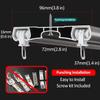 Ceiling Curtain Track Hospital Curtain RV Curtain Double Curtain Track Ceiling Mount with Screw Kit, Heavy Duty Drapery Rail System for Living Room/Bay Window/Indoor Balcony, Gold/Pink/White/Gray/Blac view 3