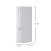 TATSEN Bathroom Trash Can Plastic Toilet Brush Bathroom Trash Can Garbage Bag Dispenser view 2