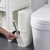 TATSEN Bathroom Trash Can Plastic Toilet Brush Bathroom Trash Can Garbage Bag Dispenser view 3