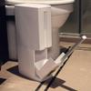 TATSEN Bathroom Trash Can Plastic Toilet Brush Bathroom Trash Can Garbage Bag Dispenser view 4