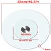 Glass lazy susan Rotating Serving Plate,Round turntable tray, dessert cake stand,Transparent (Size : 90cm/35in) view 4