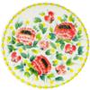 Polmedia Polish Pottery Lunch Plate UNIKAT - Sunshine Peony Pattern Handmade in Boleslawiec Poland + Certificate of Authenticity view 1