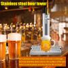 RGWYGCG Stainless Steel Beer Tower,Kegerator Tower,Beer Tower,Single Tap Draft Beer Kegerator Tower,Stainless Steel Double Faucet Draft Beer Tower for Home Brewing,Single Faucet Set+Drip Tray view 2