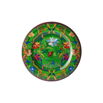 Mario Luca Giusti Pancale Green Dinner Plates, Set of 6