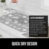 GORILLA GRIP Ultra Water Absorbent Microfiber Dish Drying Mat, 18x24, Quick Dry Thick Mesh, Slip Resistant Pad for Sink Dishes or Under Rack, Kitchen Counter Accessories, Machine Wash Mats, Elephants view 3