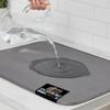 GORILLA GRIP Ultra Water Absorbent Microfiber Dish Drying Mat, 18x24, Quick Dry Thick Mesh, Slip Resistant Pad for Sink Dishes or Under Rack, Kitchen Counter Accessories, Machine Wash Mats, Gray view 1