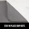 GORILLA GRIP Ultra Water Absorbent Microfiber Dish Drying Mat, 18x24, Quick Dry Thick Mesh, Slip Resistant Pad for Sink Dishes or Under Rack, Kitchen Counter Accessories, Machine Wash Mats, Gray view 4