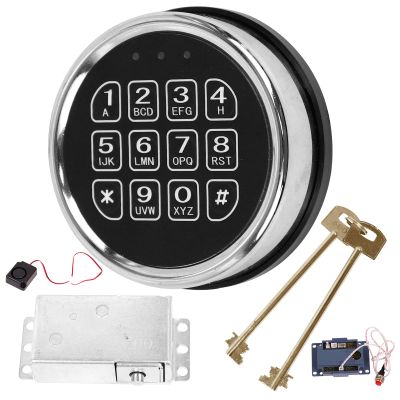 Gun Safe Lock Replacement, Electronic Keypad, 3-8 Digit Code, 2 Keys