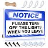 Tin Signs Camping Rules Notice Please Turn Off The Lights When You Leave Tin Sign Men Stuff Retro Room Decor (Size : 20X30CM) view 1