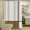 EZON-CH Shower Curtains for Bathroom, Abstract Gemoetric Art Brown Color Block Shower Curtain Set Polyester Waterproof Fabric Bath Curtain with Hooks for Home Hotel Apartment Farmhouse 36x78 inch view 4