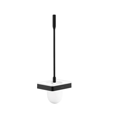 AXOR AXOR Universal SoftSquare Toilet Brush with Holder, Wall-Mounted in Matte Black, 42835670
