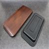 Asahi Steak Plate (With Wooden Base) Iron Casting, Power Plate, Long Square Wave (0.2 - 0.3 inches (6 - 8 mm) Thickness of the Iron Plate (Double the Normal Heat Power of the Iron Plate) Induction Compatible view 4
