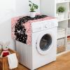 Jndtueit Cherry Blossoms Washer/Dryer/Microwave Cover, Sakura Flower Dryer Replacement Parts, Pink Floral with Pockets for Home Kitchen Laundry view 1