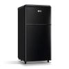 Compact Refrigerator 3.5 Cu.Ft WANAI Classic Retro Refrigerator 2 Door Mini Refrigerator Adjustable Remove Glass Shelves Refrigerator Suitable for Dorm Garage and Office view 1