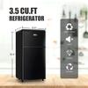 Compact Refrigerator 3.5 Cu.Ft WANAI Classic Retro Refrigerator 2 Door Mini Refrigerator Adjustable Remove Glass Shelves Refrigerator Suitable for Dorm Garage and Office view 2