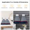 BOBOWUNY 2 Pcs Hanging Kitchen Hand Towels, Navy Super Soft Microfiber Tie Towels 14''x18'' Aborbent Washcloth for Bathroom Oven Tea Bar Summer Beach Blue Stripes Nautical Anchor view 4
