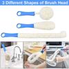 Wine Decanter Cleaning Brush,Wine Glass Cleaner Brush Wine Carafe Cleaner Flexible Bottle Scourer Cleaning Brush Tools for Goblets,Glasses(2) view 3