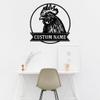 Custom Rooster Metal Wall Signs - Personalized Rooster Metal Wall Art - Rooster Metal Wall Decor - Rooster Name Signs - Gift For Farmer - Chicken Farmhouse Decor view 4
