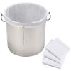 4 Pack 22" x 26" Brew Bags Extra Large Reusable 250 Micron Fine Mesh Bag for Fruit Cider Apple Grape Wine Press Drawstring Straining Brew in a Bag view 1