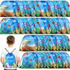 Sanwuta 18 Pcs Pool Party Favor Bags Summer Beach Goodie Gift Drawstring Bags Summer Drawstring Backpack for Pool Party Decorations view 1