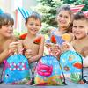 Sanwuta 18 Pcs Pool Party Favor Bags Summer Beach Goodie Gift Drawstring Bags Summer Drawstring Backpack for Pool Party Decorations view 2