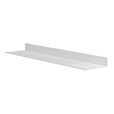 LXBAMKEA Aluminum Alloy Floating Shelves, LED Illuminated Shelves, Wall-Mounted Display Shelf, Home Bedroom Living Room Commercial Bar Storage Racks, Plant Shelf Bookcases (Color : White, Size : 60x
