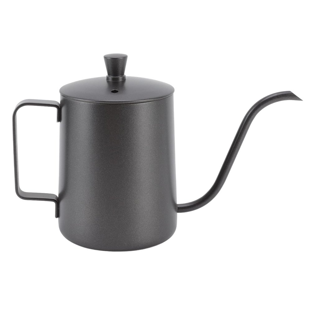 304 Stainless Steel Pour Over Coffee Kettle,Gooseneck Tea Coffee Kettle Pots,Pour Over Coffee Kettle Stainless Steel Handheld Narrow Drip Spout Coffee Pot(600ml-black)