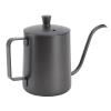 304 Stainless Steel Pour Over Coffee Kettle,Gooseneck Tea Coffee Kettle Pots,Pour Over Coffee Kettle Stainless Steel Handheld Narrow Drip Spout Coffee Pot(600ml-black) view 2