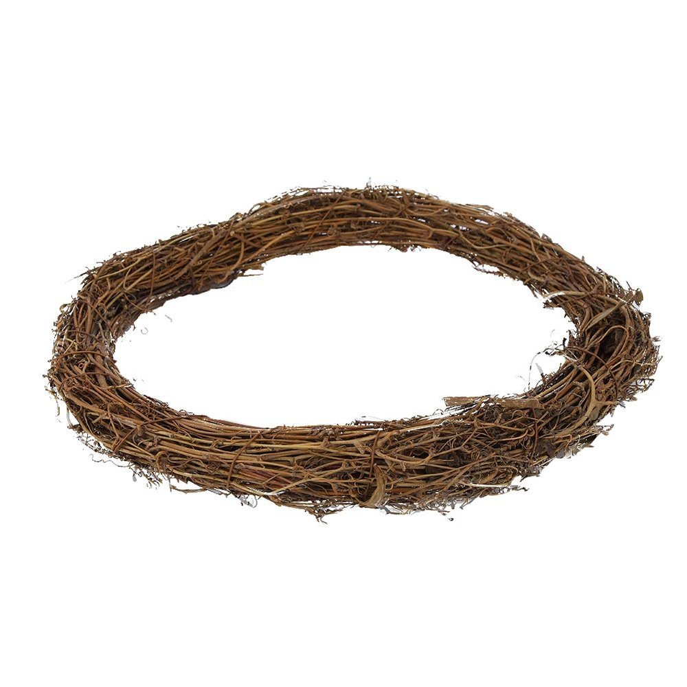 Mokylor Grapevine Wreath, Length Vine Branch Wreath Wedding Wreath Craft Holiday Party,DIY Home Garden Decoration 30cm/11.8in Rattan Wreath Wedding Party Vine Hanging Wreath