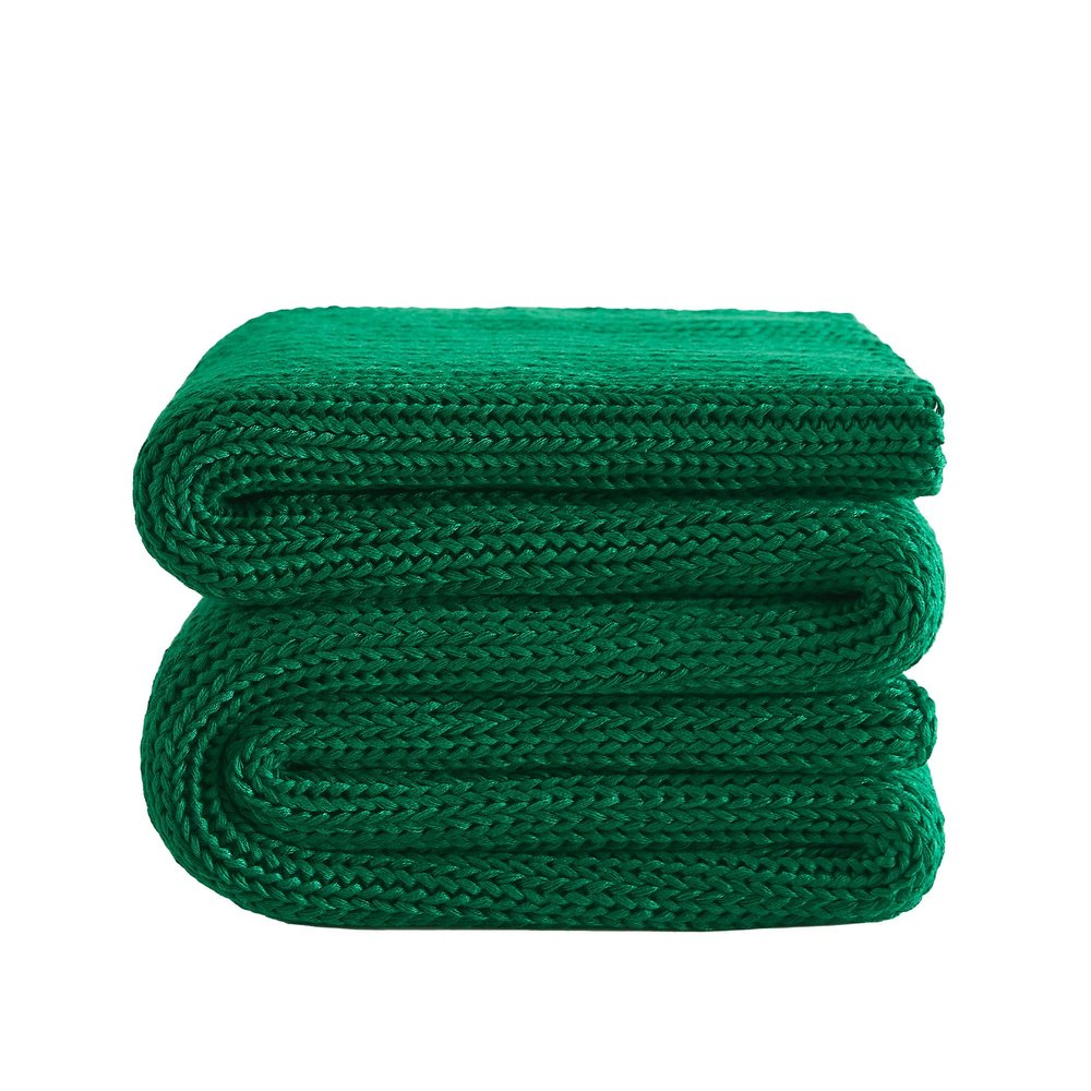 L'AGRATY Knitted Weighted Blanket - 48"x72" 12lbs Cooling Chunky Knit Heavy Blanket for Adults Braided Crochet Throw Thick Cable Yarn Knit Decorative No Beads Evenly Weighted Machine Washable