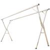 AZHANGYB Clothes Drying Racks, Upgraded Stainless Steel Laundry Drying Rack, Foldable Drying Rack, Heavy Duty Collapsible Clothes Storage Rack for Indoor Outdoor (Two rods 1.5m) view 1