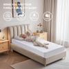 BEDLORE Waterproof Mattress Protector, Twin XL Size Mattress Pad with Deep Pocket Fitted Up to 6-15 inches, Soft Breathable Bed Mattress Cover for Bedroom, College Dorm (White) view 3