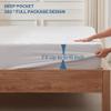 BEDLORE Waterproof Mattress Protector, Twin XL Size Mattress Pad with Deep Pocket Fitted Up to 6-15 inches, Soft Breathable Bed Mattress Cover for Bedroom, College Dorm (White) view 4