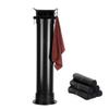 Floor Standing Coffee Grounds Bin, Commercial Espresso Knock Box With 100 Bundle Garbage Bag And Rag Removable Non-Slip Base Coffee Grind Collection Dump Bin ( Color : Black , Size : 22x22x87.5cm ) view 1