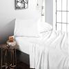 1000 Thread Count Egyptian Cotton Family King White Sheet Set Super Soft & Silky Sateen Weave Wrinkle Free Easy to Fit Upto 24 inch Deep Pocket view 2