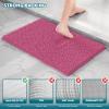 Bathroom Rug Mat Set 3 Piece, Extra Soft Absorbent Microfiber Bath Rugs, Rubber Backing, Quick Dry, Machine Washable Bath Mats for Bathroom Floor, Tub and Shower, Home Decor Accessories, Hot Pink view 4