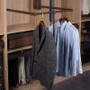Pull-down Lifting Hanger, Wardrobe Rail Automatic Rebound Width Adjustable Hanger Space Saving Soft Reset, Adjustable Wardrobe Rod (Size : 450-600mm) view 1