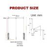 Black Lifting Hanger Pull Down Wardrobe Rail Auto Spring Back Width Adjustable Hanger Space Saving Soft Reset, Adjustable Closet Rod (Size : 830-1150mm) view 4