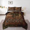 Camouflage Bear Twin Size Comforter Set For Boys Men,Camo Woodland Animal Comforter Brown Bear Skin Bedding Sets Rustic Farmhouse Cabin Lodge,Soft Microfiber Quilt Duvet Insert 1 Pillow Case view 1