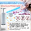MOMODA Sous Vide Cooking Bags - Set of 40 | BPA-Free Reusable Vacuum Seal Bags with Air Valve for Joule and Anova Cookers | Freezer Safe Vacuum Food Storage Bags with Upgraded Hand Pump Included view 3