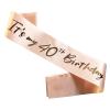 40th Birthday Sash, It's My 40th Birthday Sash, Rose Gold 40 Birthday Decorations Gifts for Girls Women Happy 40th Birthday Party Favor Supplies view 1