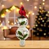 Kurt Adler 12-Inch Glass Holiday and Cardinal Tree Top view 3