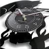 Kitchen Clocks Wall for Living Room Cat in The Goldfish Bowl Vinyl Record Clock Clock 12" (30cm) Clock view 2