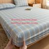 FCLDESHOP Deep Pockets,Solid Color Pure Cotton Deep Pocket Bedding Sheet, Soft Skin-Friendly Mattress Pad Cover for Single Double Bed,Square 3,200 * 220cm view 4
